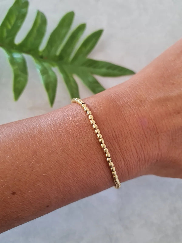 Pulsera Bolitas Oro