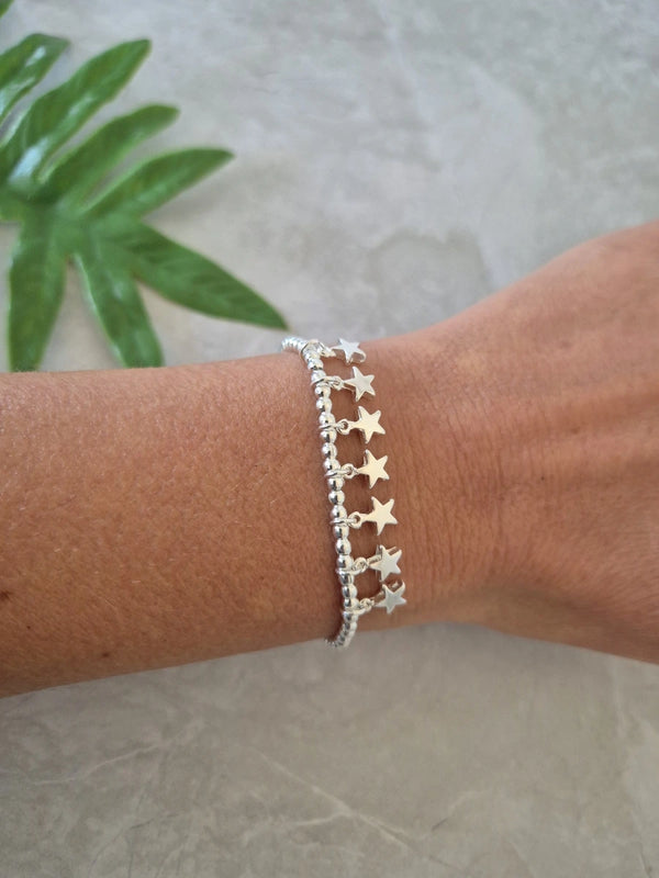 Pulsera "Una estrella por cada hijo" - Versión 7 Hijos Plata