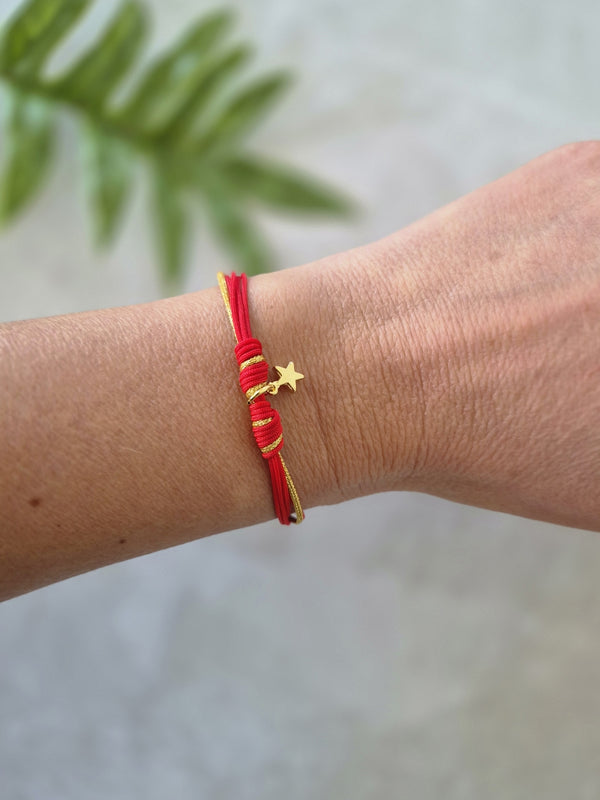 Pulsera Cielo Roja Oro