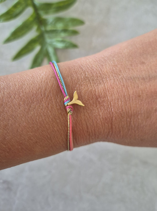 Pulsera Colita Rosada Multicolor