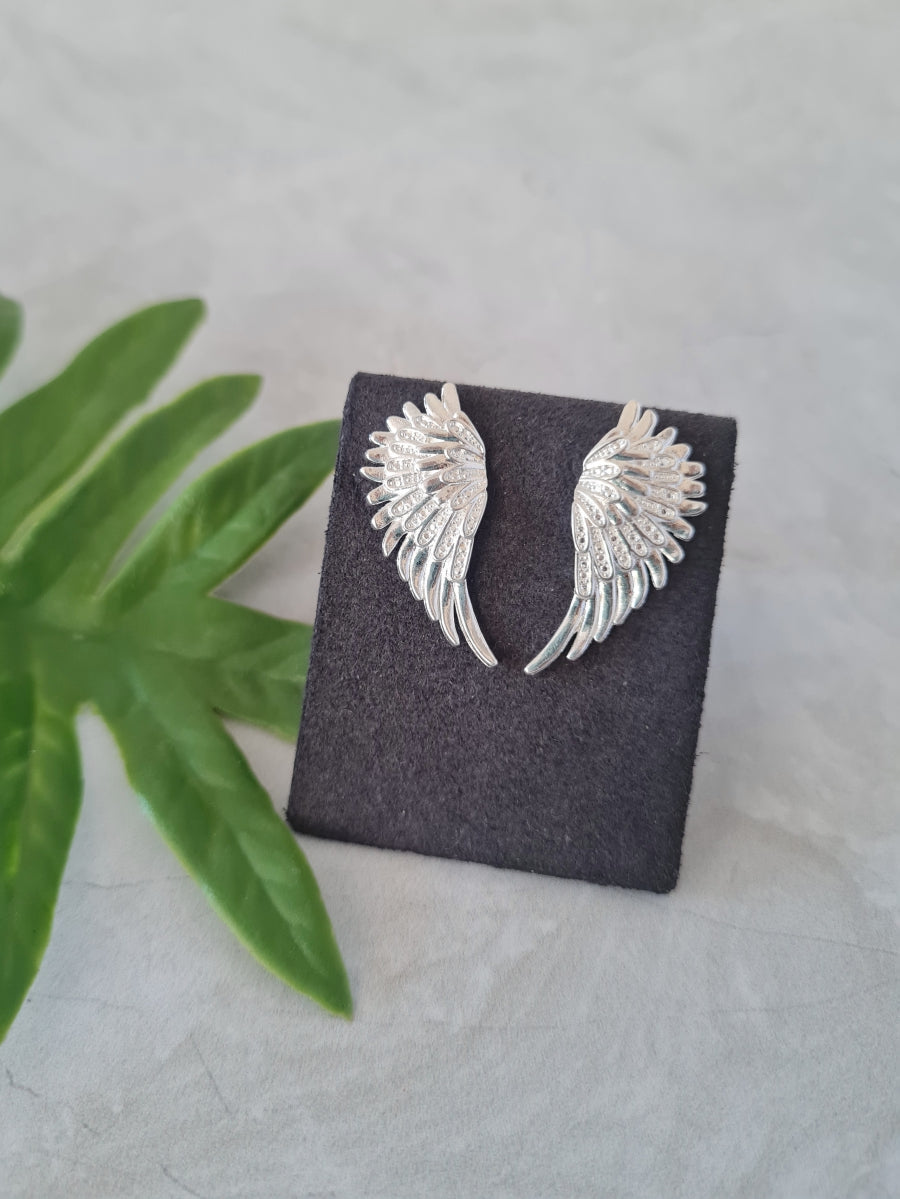 Aros Alas de Libertad Baño Plata